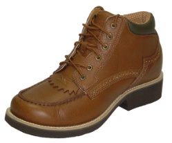 Twisted X MCU0001 for $119.99 Men's' Chuck Up Shoe Boot with Peanut Pebble Leather Foot and a Wide Round Toe